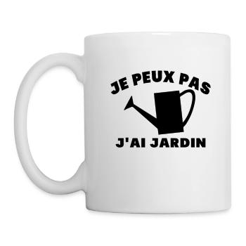 Je Peux Pas J'ai Jardin Cadeau De Jardinage - Mug blanc - blanc - Gauche