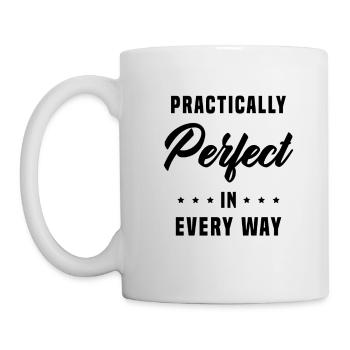 Pratiquement parfait à tous points de vue - Mug blanc - blanc - Gauche
