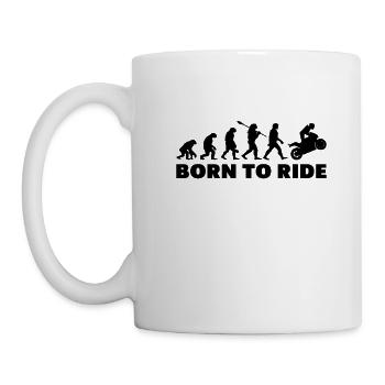 Né Pour Rouler Cadeau Motard - Mug - white - Left