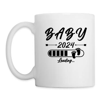 Baby 2024 loading - Tasse - Weiß - Links