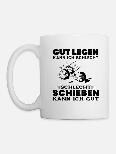 Boulistengeschenk Spieler Pétanque Geschenk Humor - Tasse - Weiß