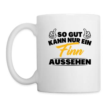 So gut kann nur ein Finn aussehen - Tasse - Weiß - Links