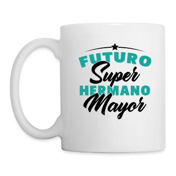 futuro super hermano mayor - Mug blanc - blanc - Gauche