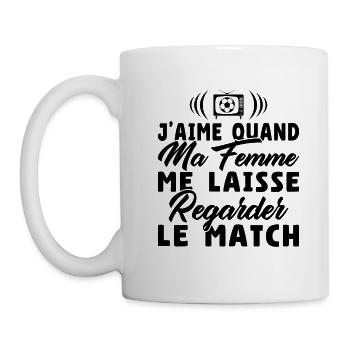 J'aime ma femme / Humour Mari - Mug blanc - blanc - Gauche