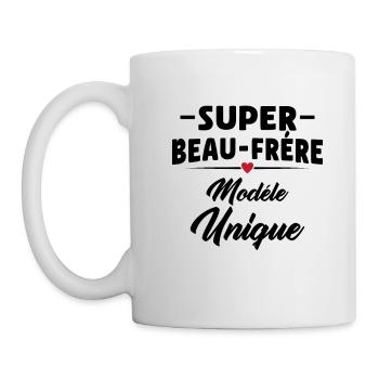Super beau-frére modéle unique cadeau beau-frére - Mug blanc - blanc - Gauche