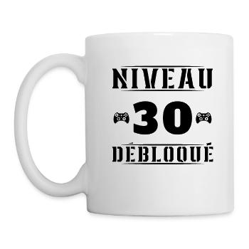 Niveau 30 Débloqué - Mug blanc - blanc - Gauche