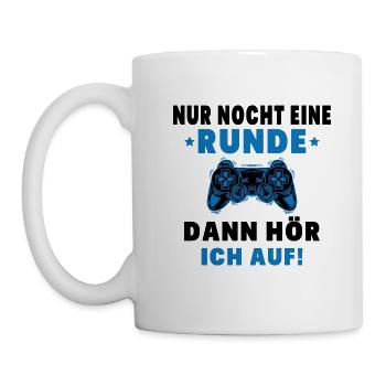 Nur noch eine Runde dann hör ich auf - Tasse - Weiß - Links