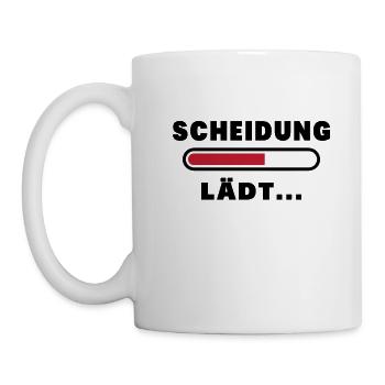 Scheidung Lädt Ladebar - Tasse - Weiß - Links