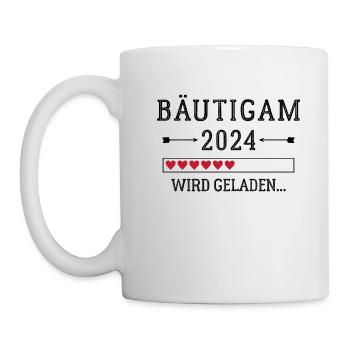 Bräutigam 2024 Verlobung Bräutigam zu sein - Tasse - Weiß - Links