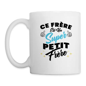 ce frère est un super petit frère - Mug blanc - blanc - Gauche