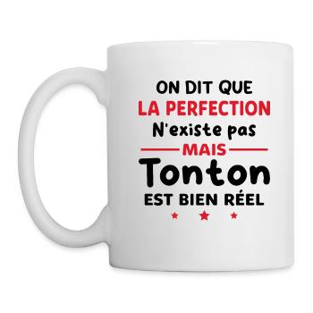 Cadeau Humour Tonton Parfait Oncle - Mug blanc - blanc - Gauche