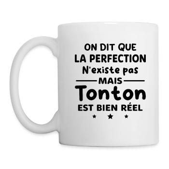 Cadeau Humour Tonton Parfait Oncle - Mug blanc - blanc - Gauche