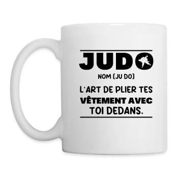Drôle Définition Judo Arts Martiaux Pour Un Judoka - Mug blanc - blanc - Gauche