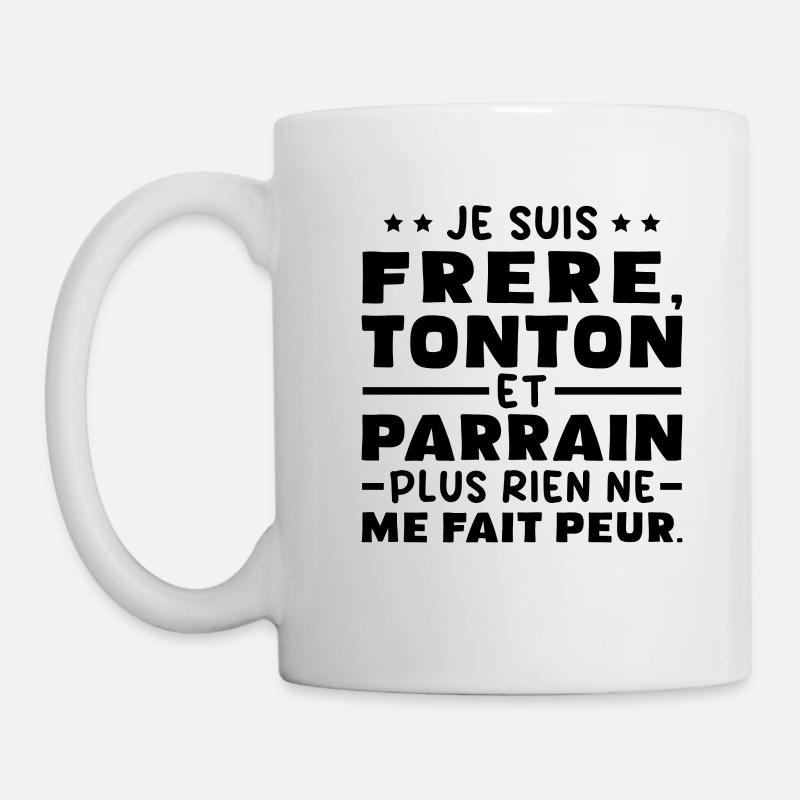 Frère tonton et Parrain - Mug blanc - blanc