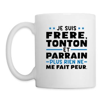 Frère tonton et Parrain - Mug blanc - blanc - Gauche