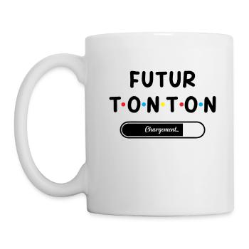 Homme Annonce Grossesse Tonton Futur Tonton - Mug blanc - blanc - Gauche