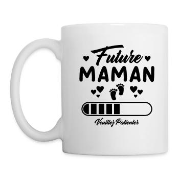 Future Maman Cadeau Nouvelle Naissance Future Mama - Mug blanc - blanc - Gauche