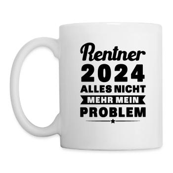 Rentner 2024 Rente Humor Ruhestand - Tasse - Weiß - Links