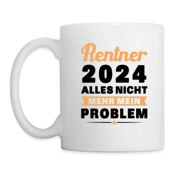 Rentner 2024 Rente Humor Ruhestand - Tasse - Weiß - Links