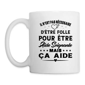 Aide Soignante Cadeau Femme Humour - Mug blanc - blanc - Gauche