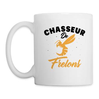 Chasseur de frelon Humour frelon asiatique Drôle - Mug blanc - blanc - Gauche