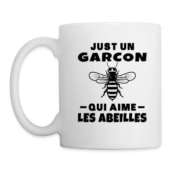 Amoureux Des Abeilles Un Garçon Apiculteur Abeille - Mug blanc - blanc - Gauche