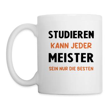 Meister Prüfung Bestanderen Prüfung - Tasse - Weiß - Links