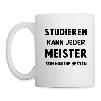 Meister Prüfung Bestanderen Prüfung - Tasse - Weiß - Links