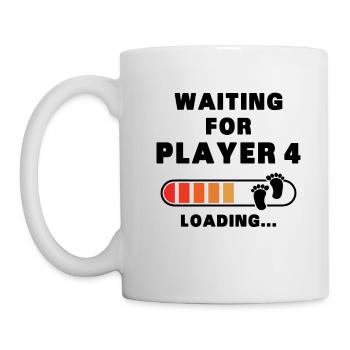 Zweites Mal Papa Mama Papa Mutter Zweites Kind - Tasse - Weiß - Links