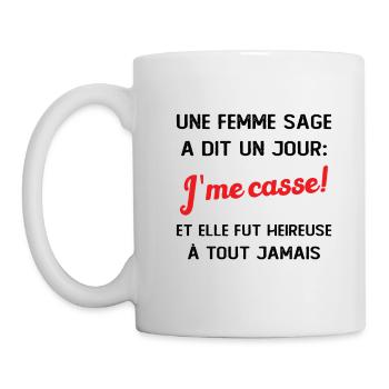 idee depart collegue de travail humour - Mug blanc - blanc - Gauche