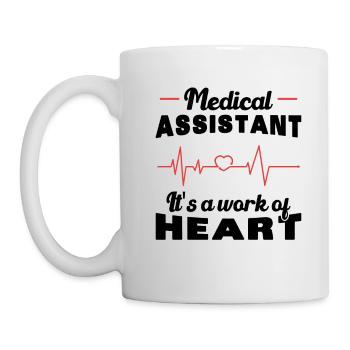 Medical Assistant Heart Medicine Gift - Mug - white - Left