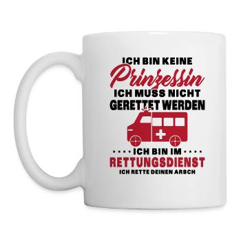 Frauensanitäterin Sanitäterin - Tasse - Weiß - Links