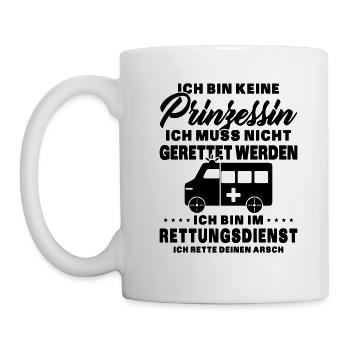 Frauensanitäterin Sanitäterin - Tasse - Weiß - Links