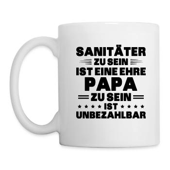 Sanitäter Rettungsdienst - Tasse - Weiß - Links