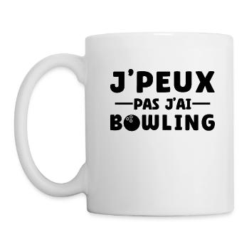 Je Peux Pas J'ai Bowling - Mug blanc - blanc - Gauche