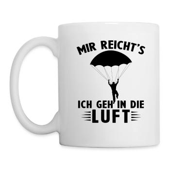 Mir reichts ich geh in die luft - Tasse - Weiß - Links