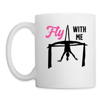Flieg mit mir Silk Circus Antenne - Tasse - Weiß - Links