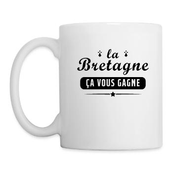 La bretagne ça vous gane pour Breton - Mug blanc - blanc - Gauche