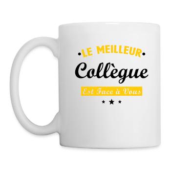 Collègue de travail cadeau humour de bureau - Mug blanc - blanc - Gauche