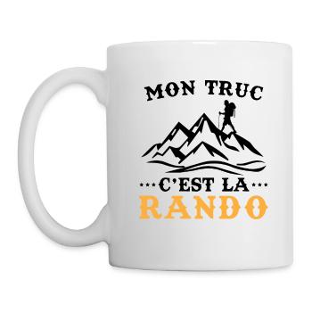 Cadeau Humour Retraite Noël Randonneur Randonneuse - Mug blanc - blanc - Gauche