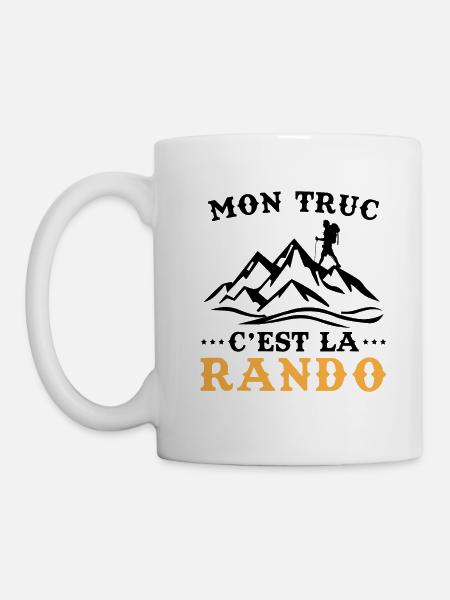 Cadeau Humour Retraite Noël Randonneur Randonneuse - Mug blanc - blanc