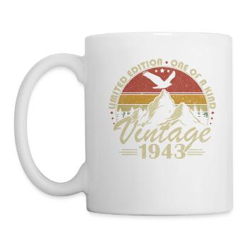 Jahrgang 1943 Geburtstagsgeschenk Jahrgang 1943 - Tasse - Weiß - Links