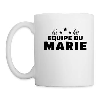 Équipe Du Marie Citation De Fête De Célibataire - Mug blanc - blanc - Gauche
