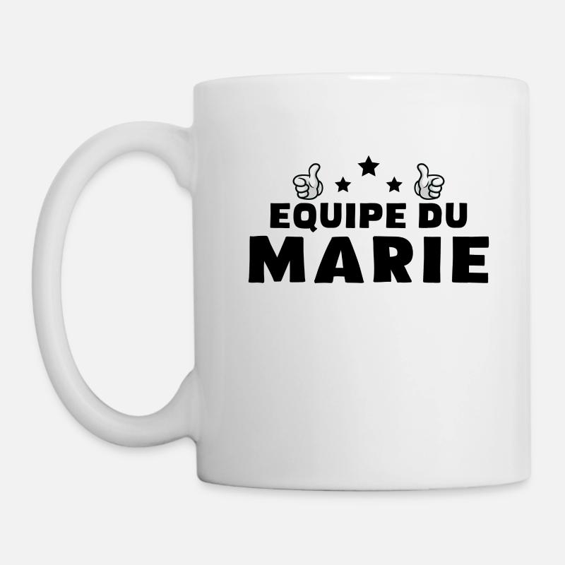 Équipe Du Marie Citation De Fête De Célibataire - Mug blanc - blanc