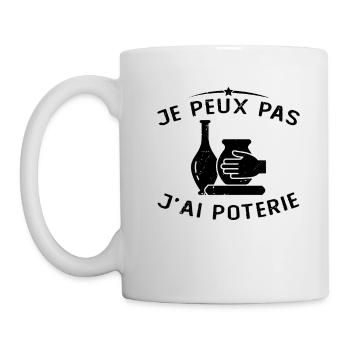 Je Peux Pas J ai Poterie Potier - Mug blanc - blanc - Gauche