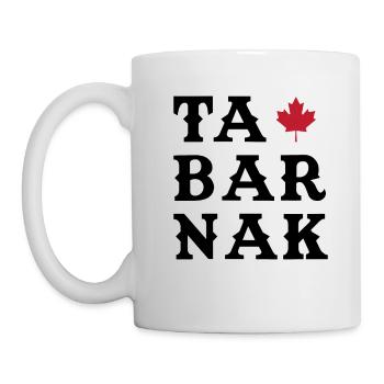 Tabarnak Je Me Barre Au Canada Feuille D'érable - Mug blanc - blanc - Gauche
