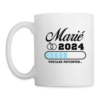 Homme Futur Marié 2024 Humour Cadeau - Mug blanc - blanc - Gauche