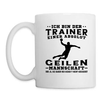 Mannschaft Handballspieler Beachhandball Ballsport - Tasse - Weiß - Links