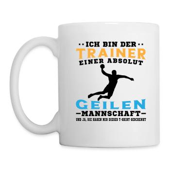 Mannschaft Handballspieler Beachhandball Ballsport - Tasse - Weiß - Links