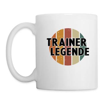 Trainerlegende | Coach Trainer Geschenk - Tasse - Weiß - Links